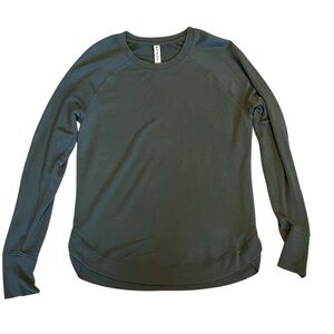 Athleta Mindset Green Sweatshirt‎ Size Medium Tall Gym Yoga